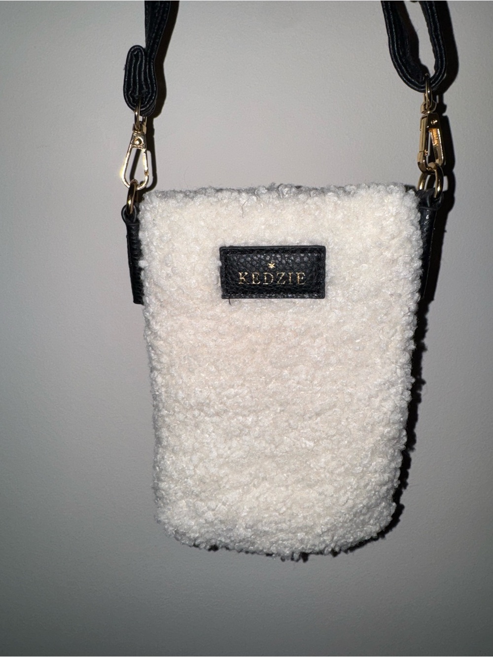 Kedzie Cream Sherpa Crossbody Bag